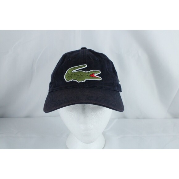 Lacoste Sport Miami Open Itau Hat Cap OSFM Blue Embroidered Gator Adjustable - Picture 1 of 9